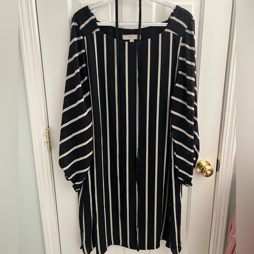 Loft Plus Size Dress -Tie Waist